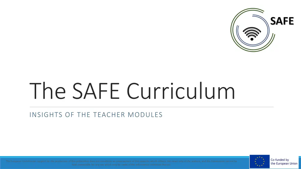 the safe curriculum