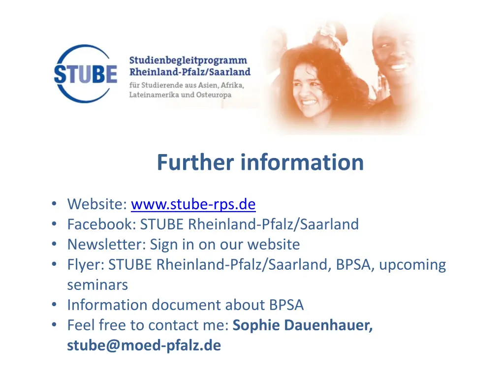 further information