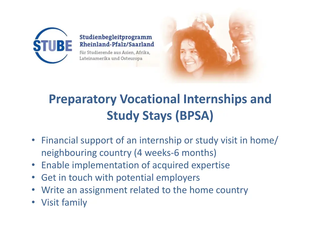 preparatory vocational internships and study