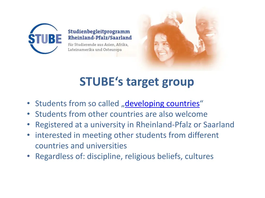 stube s target group