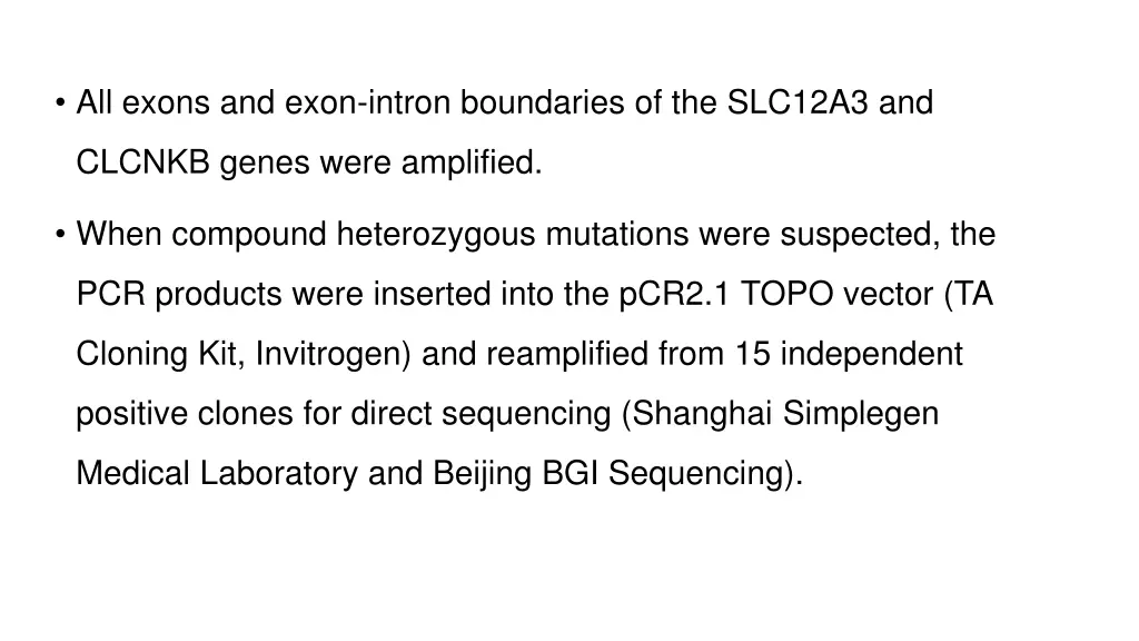 all exons and exon intron boundaries