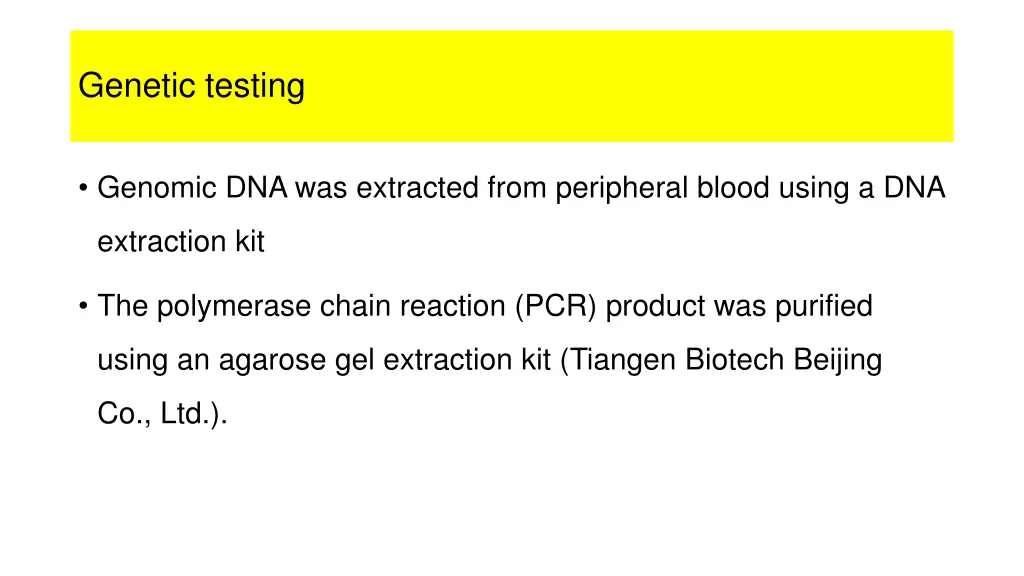 genetic testing