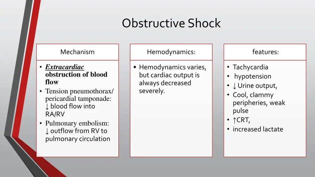 obstructive shock