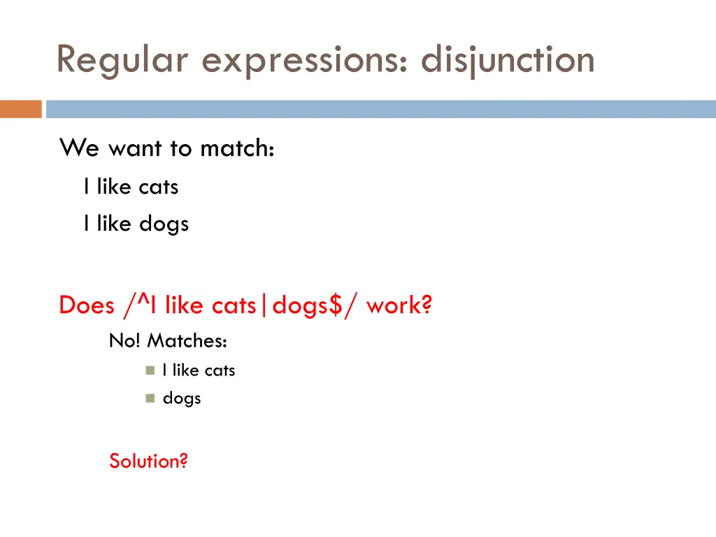 regular expressions disjunction 1