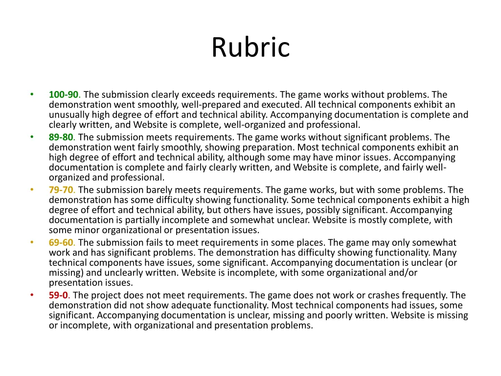 rubric