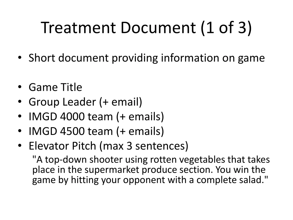 treatment document 1 of 3