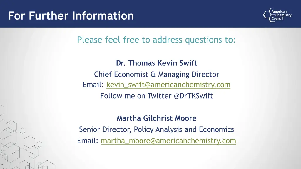 for further information