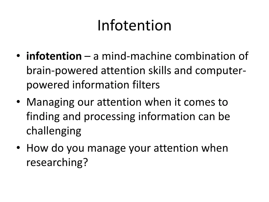 infotention