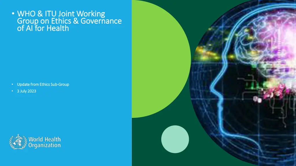 who itu joint working who itu joint working group