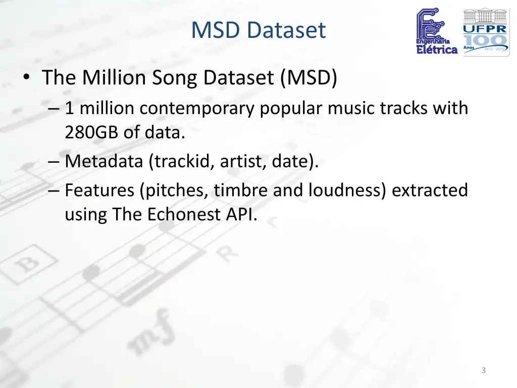 msd dataset