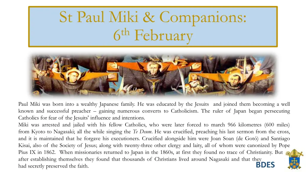st paul miki companions 6 th february
