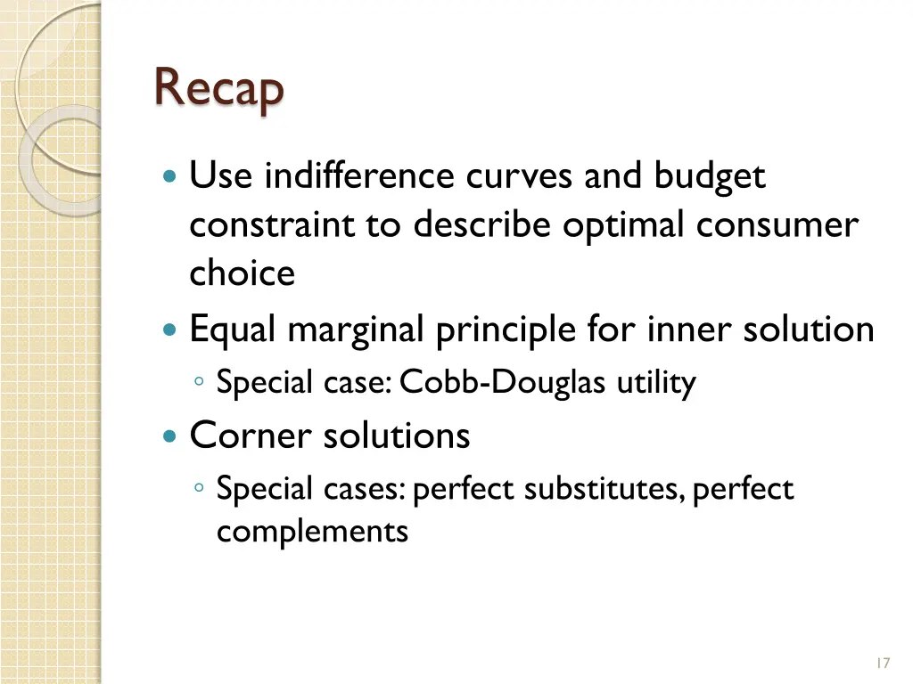 recap