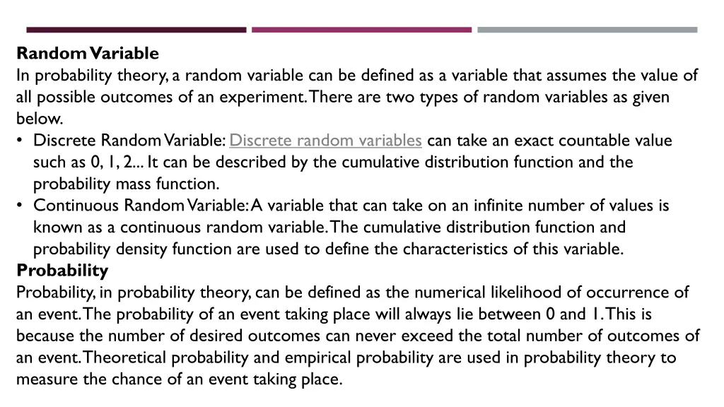 random variable in probability theory a random