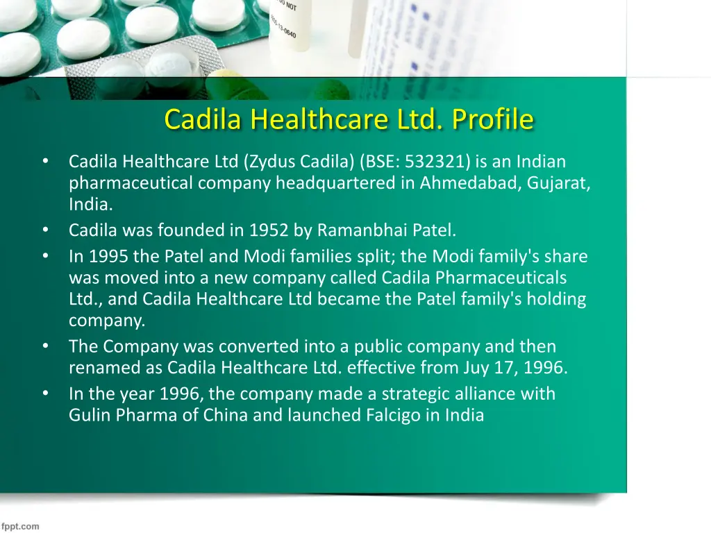 cadila healthcare ltd profile
