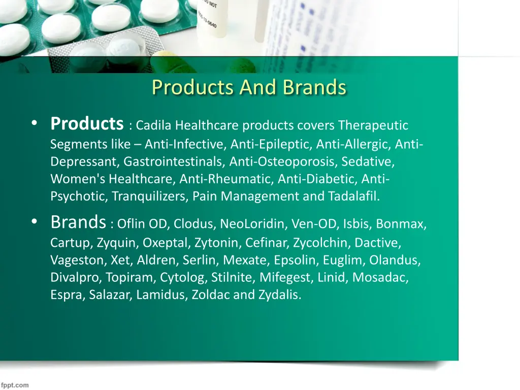 products and brands