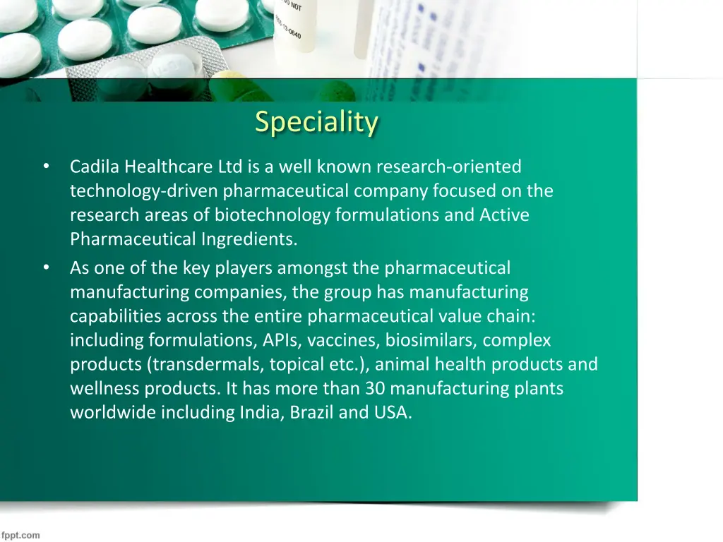 speciality