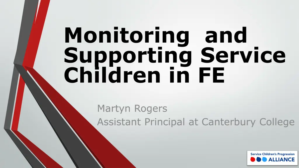 monitoring and supporting service children in fe