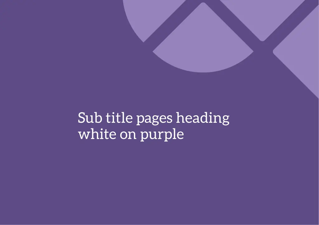 sub title pages heading white on purple