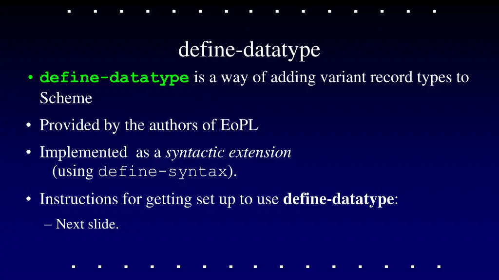 define datatype