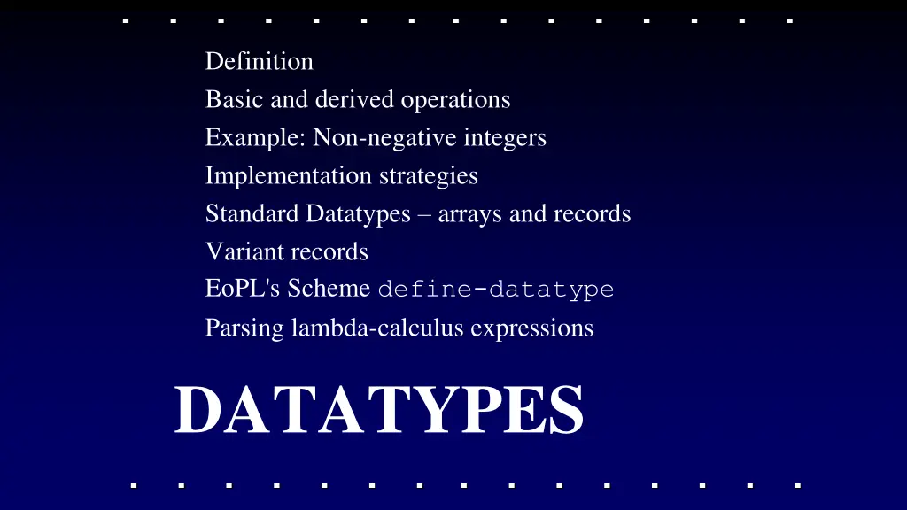 definition basic and derived operations example
