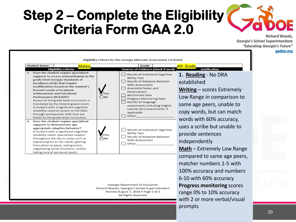 step 2 step 2 complete the eligibility complete 6