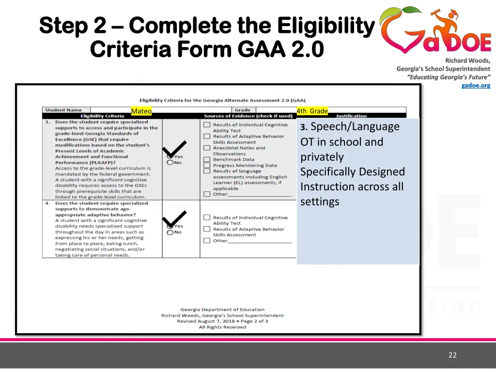 step 2 step 2 complete the eligibility complete 8