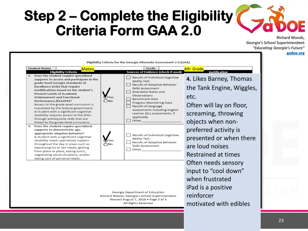 step 2 step 2 complete the eligibility complete 9