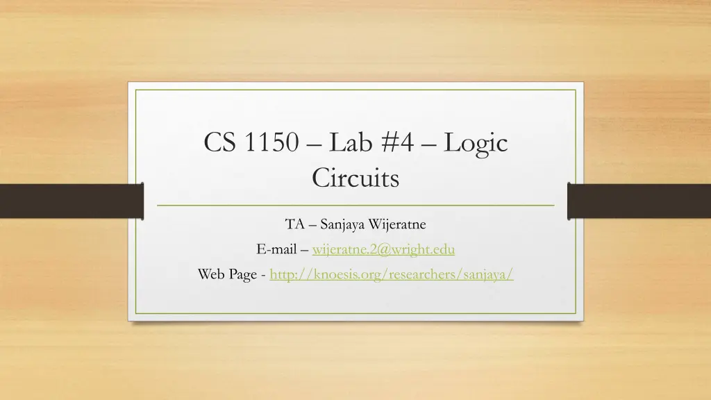 cs 1150 lab 4 logic circuits