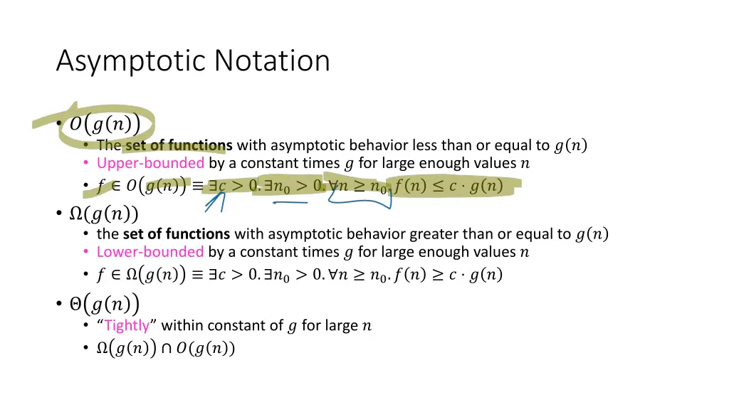 asymptotic notation