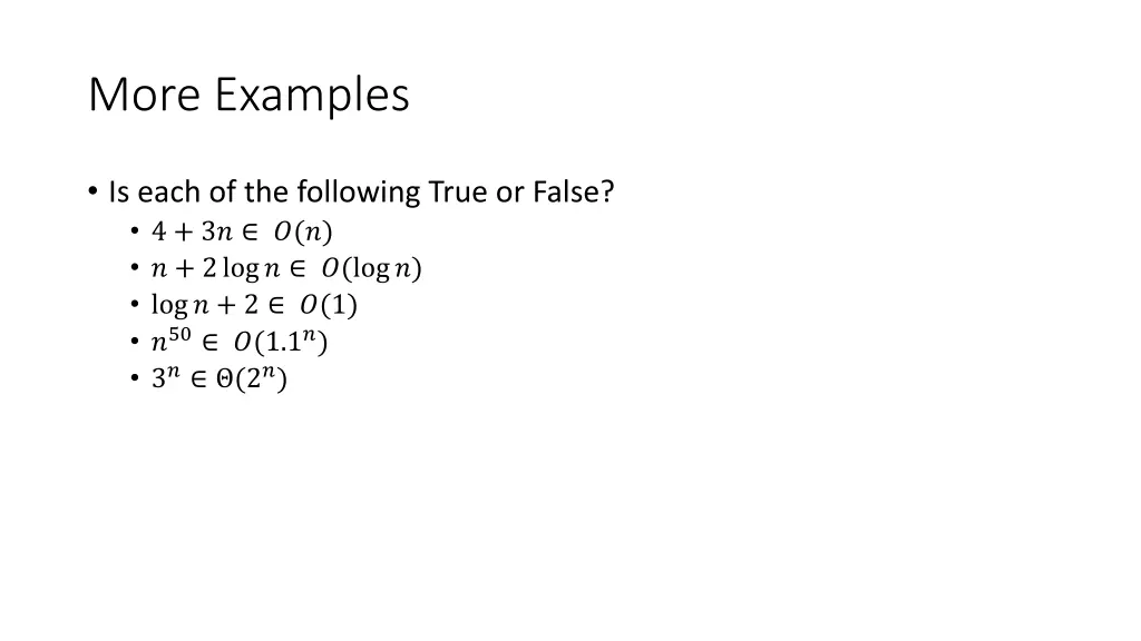 more examples