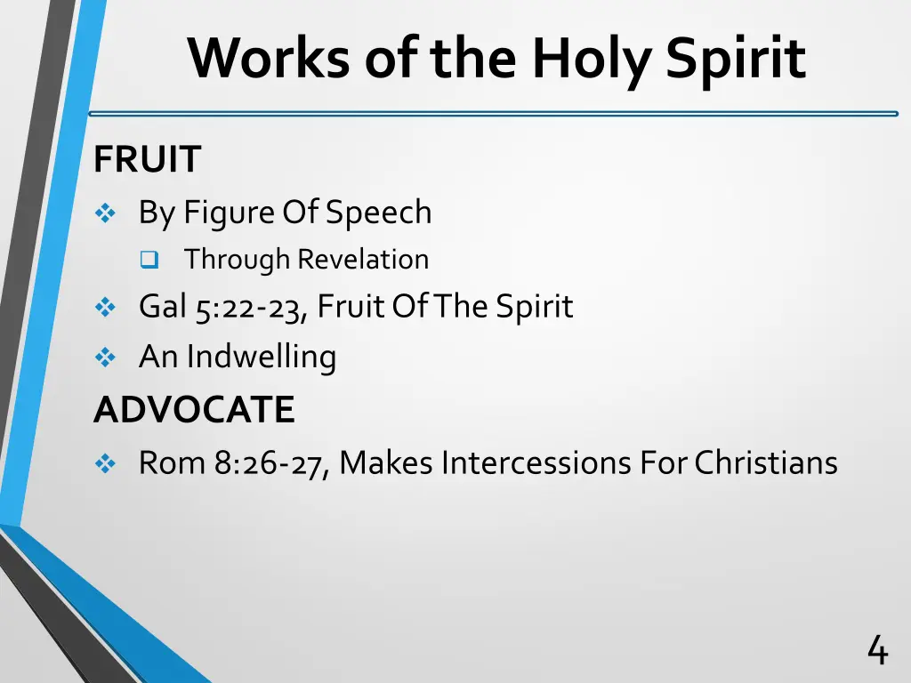 works of the holy spirit 2