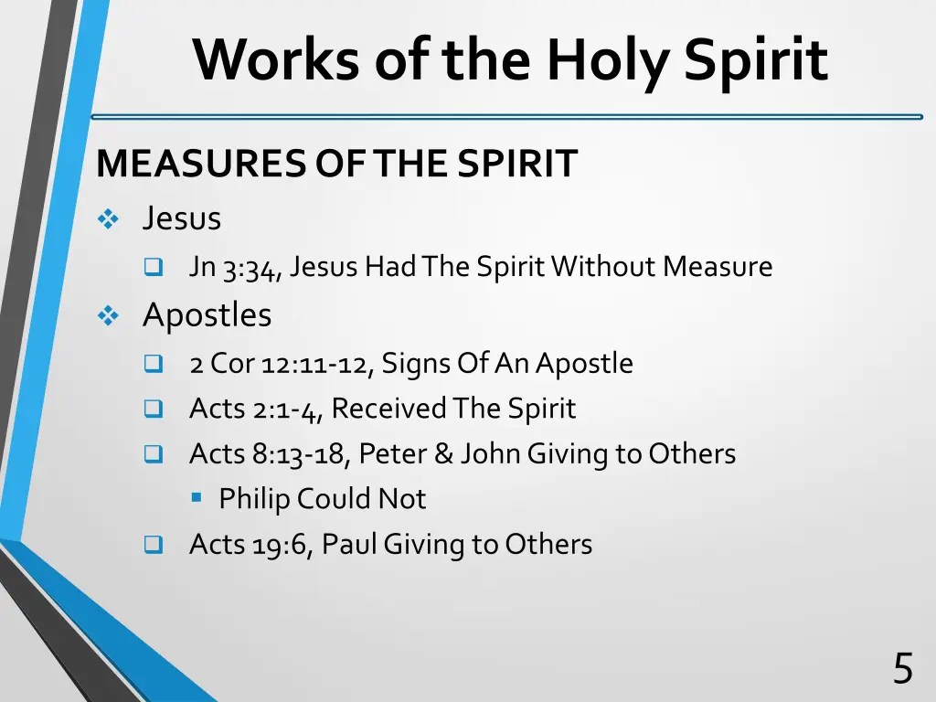 works of the holy spirit 3