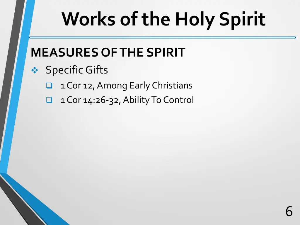 works of the holy spirit 4