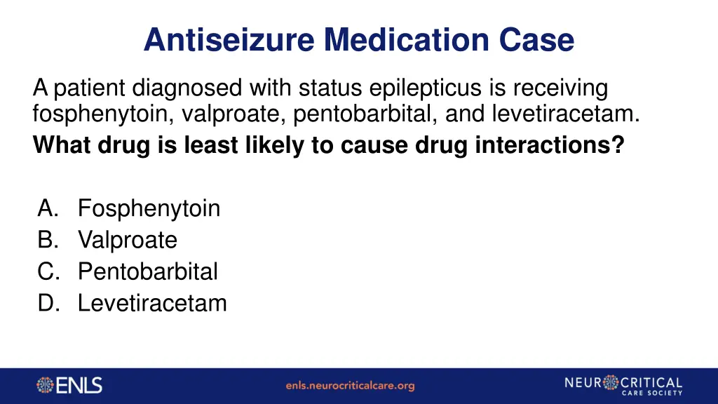 antiseizure medication case