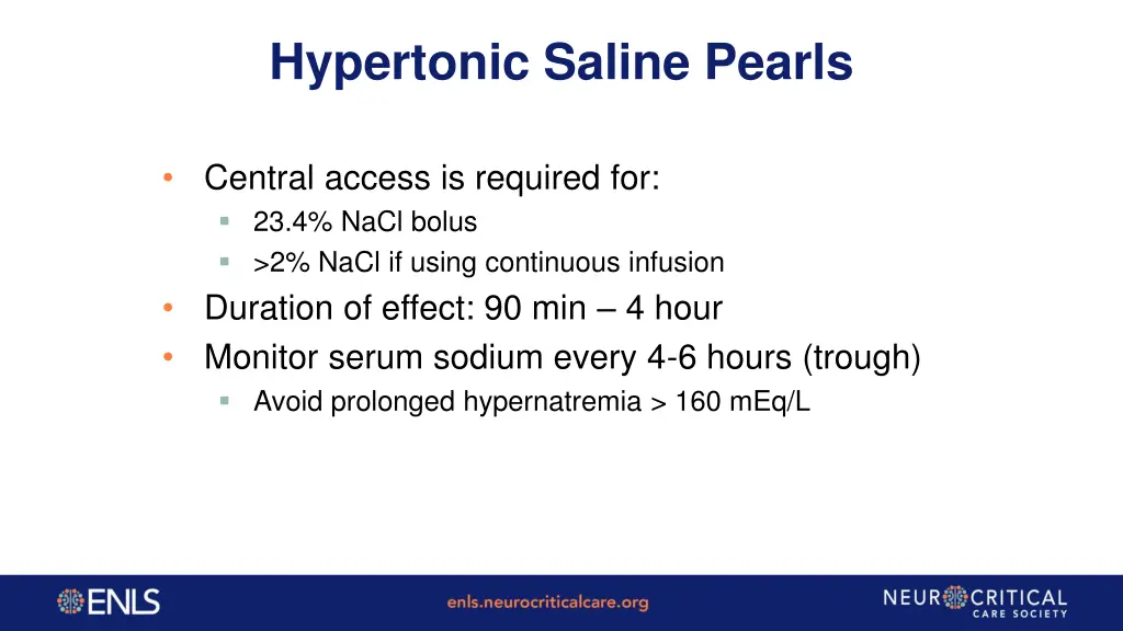 hypertonic saline pearls