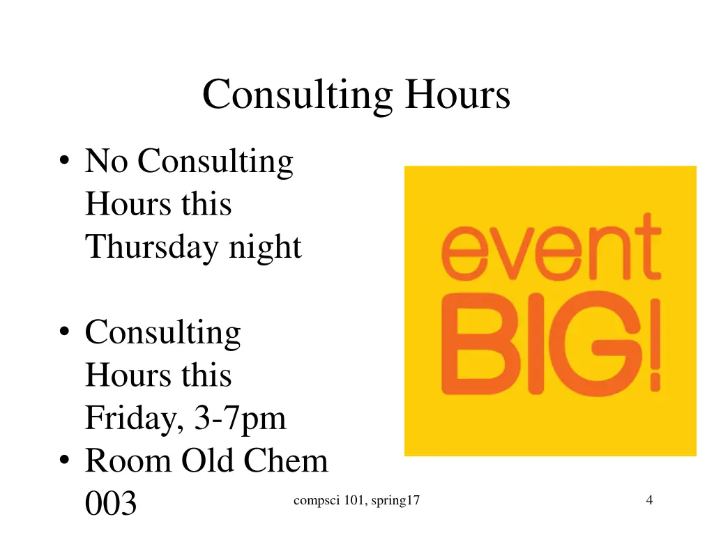 consulting hours