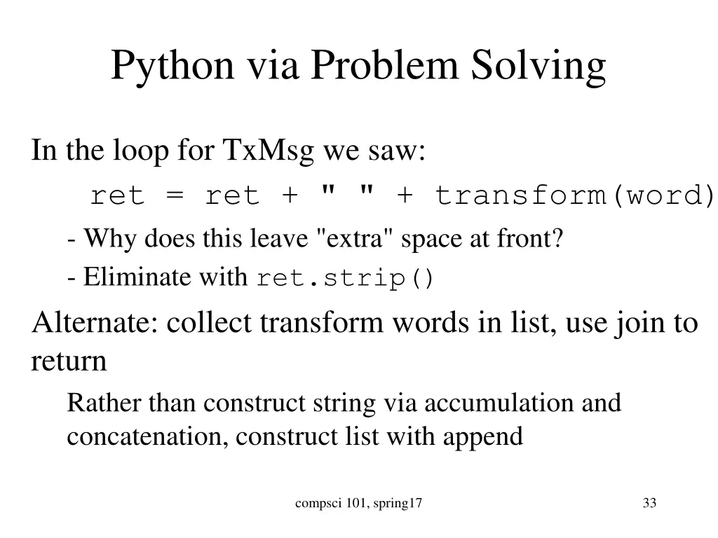 python via problem solving
