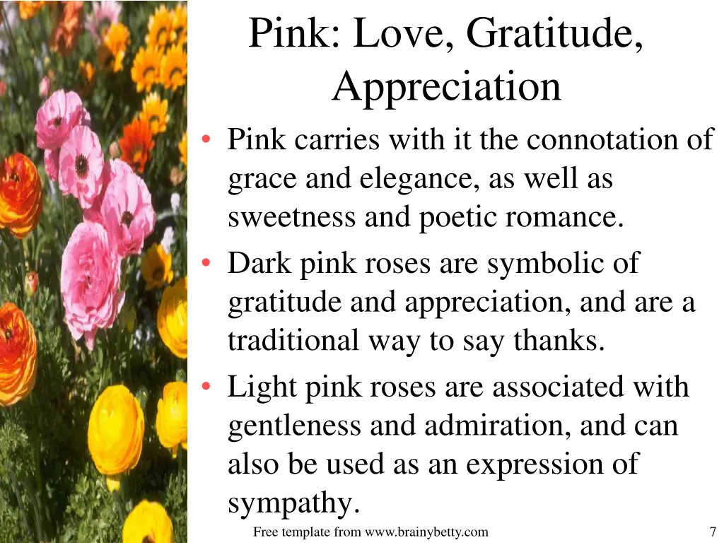pink love gratitude appreciation pink carries