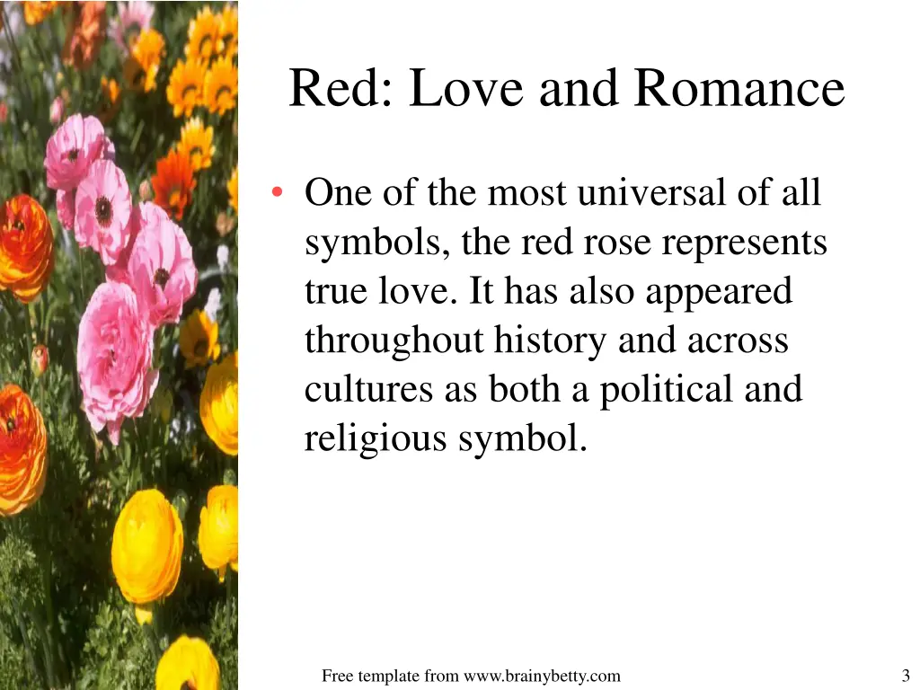 red love and romance