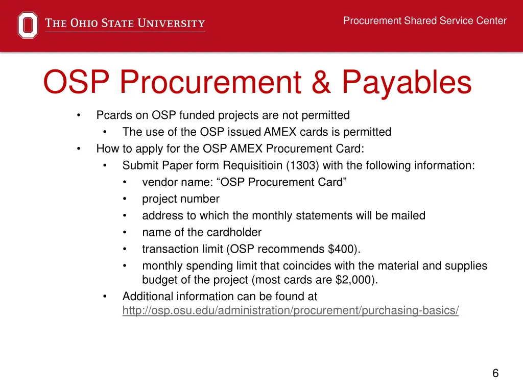 procurement shared service center 5