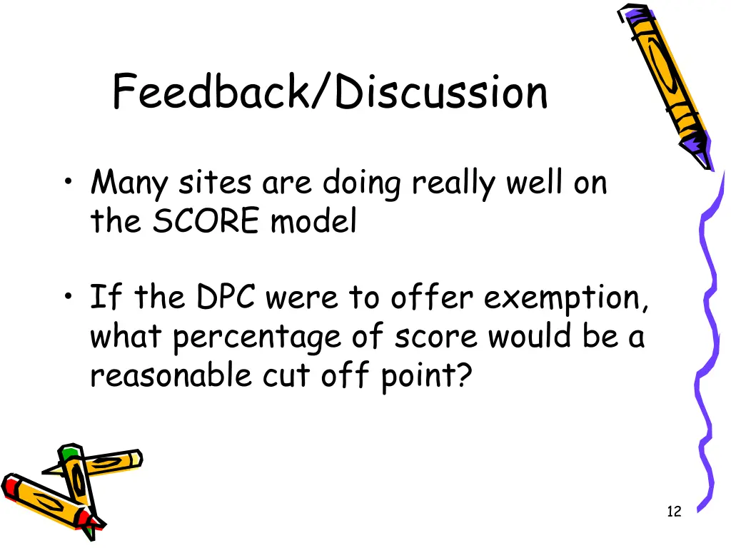 feedback discussion