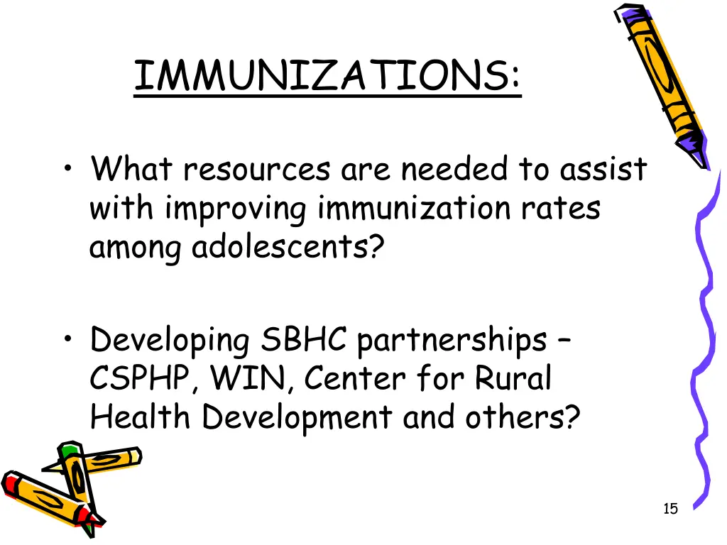 immunizations