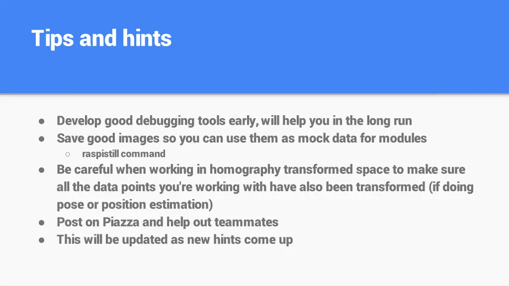 tips and hints 1