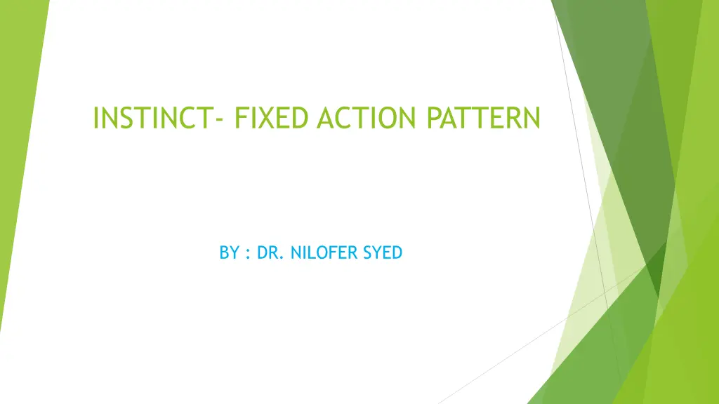 instinct fixed action pattern