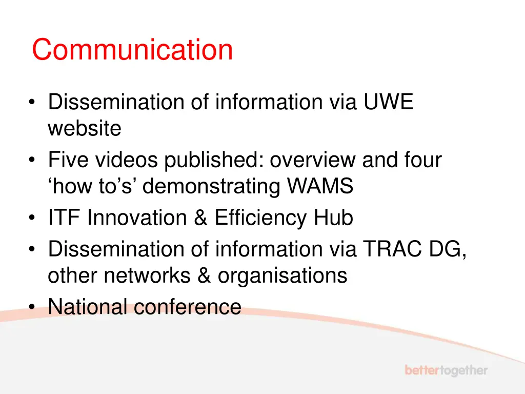 communication