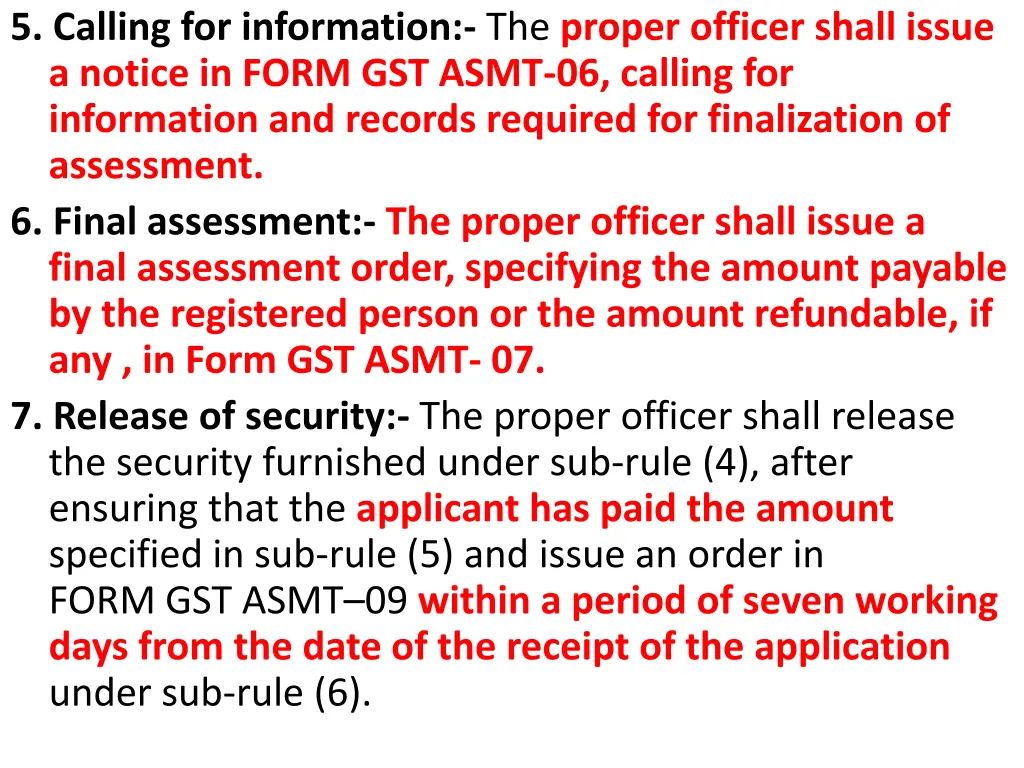 5 calling for information the proper officer
