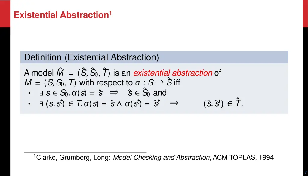 existential abstraction 1