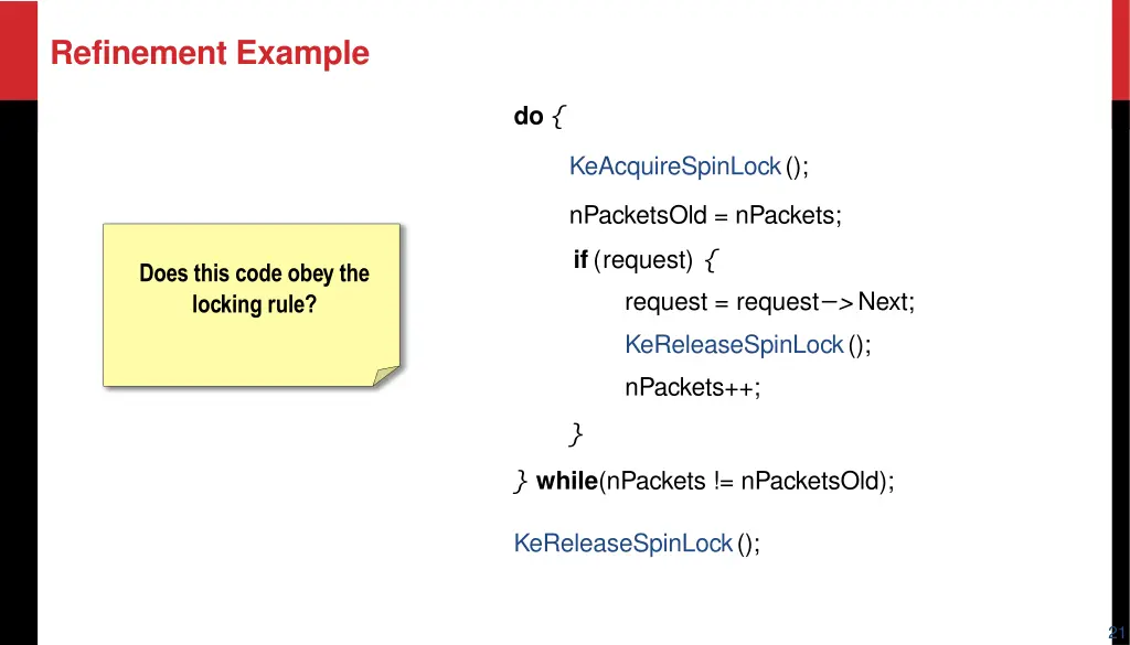 refinement example 1