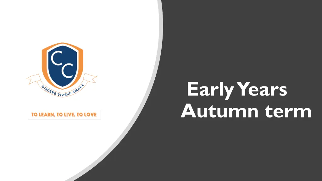 early years autumn term