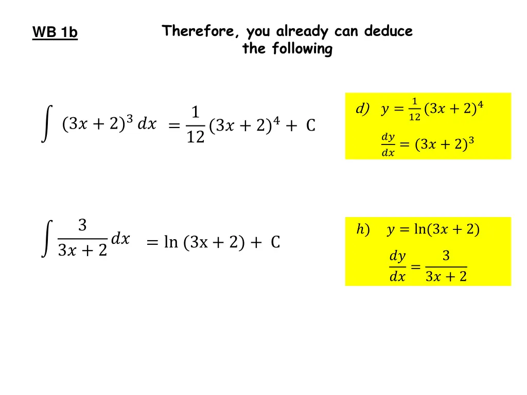 therefore you already can deduce the following